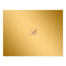 311-Golden diVine Eggplant Purple RSVP card Custom Invitation