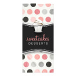 311 Haute Cupcakes Polka Dots Rack Card Design