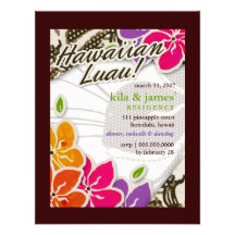 311 Hawaiian Heaven Invitation | Brown
