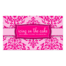 311 Icing on the Cake - Pink Business Card Template