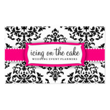 311 Icing on the Cake Strawberry Frosting White Business Card Templates