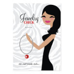 311-Jewellery Chick | Wavy Hair Black Business Card
