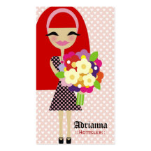311-KILA | FLOWER & BUTTERFLY INTERCHANGEABLE HAIR BUSINESS CARDS