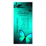 311 Lustrous Butterfly Turquoise Blue Customized Rack Card