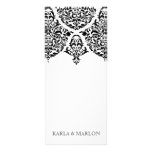 311 Mon Cherie Damask Black Custom Rack Card