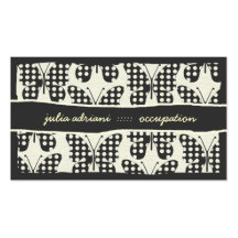 311-POLKA DOT BUTTERFLY BUSINESS CARD
