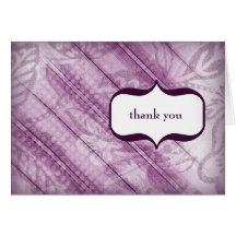 311-PURPLE PLUSH THANK YOU GREETING CARDS