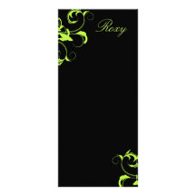 311-Roxy Lime Solid Customized Rack Card
