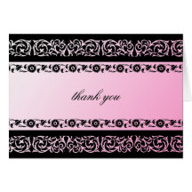 311-Sheer Extravagence Pink 2 thank you Card