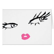 311-Smashing Lashes Note Card