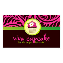 311-Viva Cupcake Business Card Template