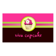 311 Viva Cupcake Chocolate Brown Business Card Templates