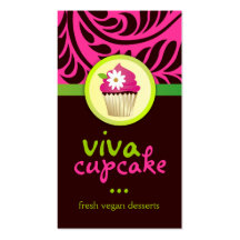 311-Viva Cupcake Vertical Business Card Templates