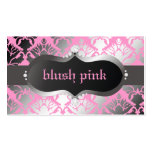 311-Zeopard Sign meets Damask Shimmer Pink Business Card