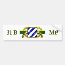 31B 3rd Infantry Division Bumper Sticker