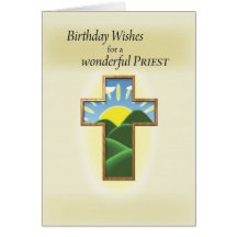 3272 Birthday Priest, Cross Cards
