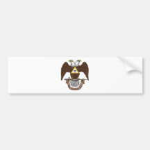 32nd Degree Scottish Rite Brown Eagle Bumper Sticker