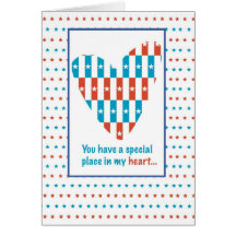 3309 Place in Heart, Thanks, Patriotic Greeting Cards