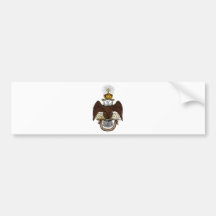 33rd Degree Scottish Rite Brown Eagle Bumper Sticker