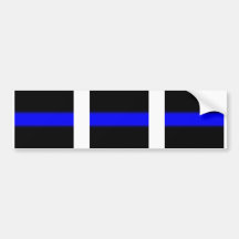 3 blue line window Sticker Bumper Stickers