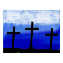 3 Crosses Post Card