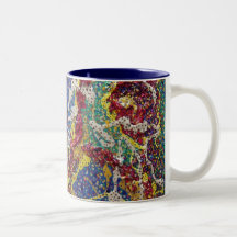 3-D Metallic Abstract #3 Painting Coffee Mug
