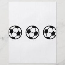 3 Fußbälle icon Personalized Flyer