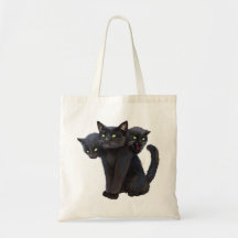 3 headed kitty bags