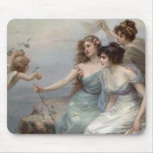 3 Ladies and Angel Mouse Pads