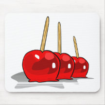 3 Red Candy Apples Mousemat