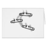 3 Safety Pins Cards