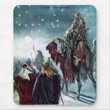 3 Wise Men & the Star of David Christmas Xmas Gift Mousemats