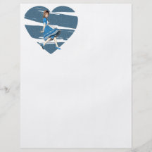 3D Alice & Blue Heart Flyer