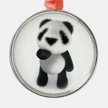 3d Baby Panda Watches Christmas Tree Ornaments
