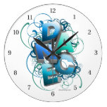 3D Dance (spring) Round Clocks