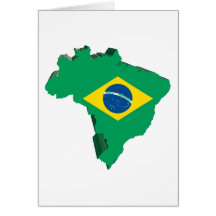 3D Map Of Brazil Cards