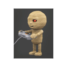 3d mummy videogamer (Any Colour U Like!) Canvas Print