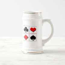 3D playing card suits Mugs