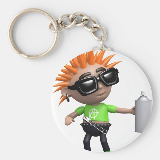 3d-punk-spraycan key chains
