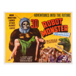 3D ROBOT MONSTER POSTCARD