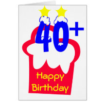 40+ Birthday Card