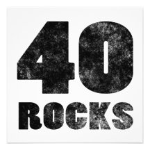 40 Rocks Personalized Invites