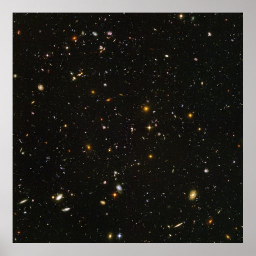 40"x40" (max) HUDF Hubble Ultra Deep Field Poster
