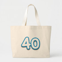 40 Year Birthday or Anniversary - Add Text Tote Bag