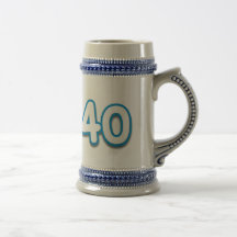 40 Year Birthday or Anniversary - Add Text Coffee Mug