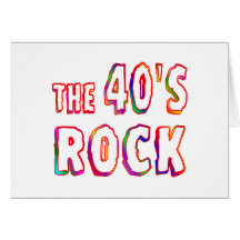 40s Rock Greeting Card