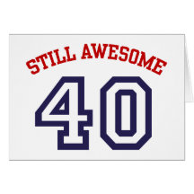 40th Birthday Card