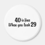 40th Birthday Fridge Magnet