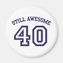 40th Birthday Fridge Magnets