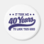 40th Birthday Refrigerator Magnet